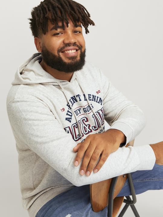 Actual product image Jack & Jones JJELOGO SWEAT HOOD 2 COL 24/25 NOOS PLS (5XL)