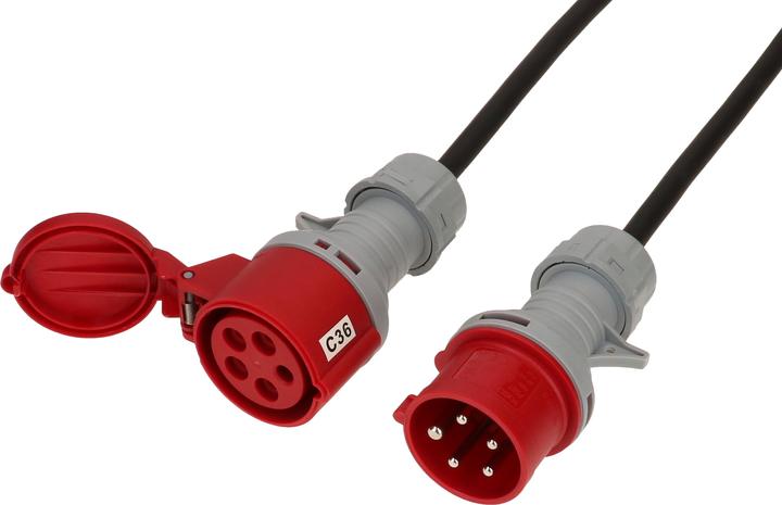 Image du produit Max Hauri Câble de rallongue CEE 5P 1.50 16A 400V 5 m (5 m, CEE 16/5)