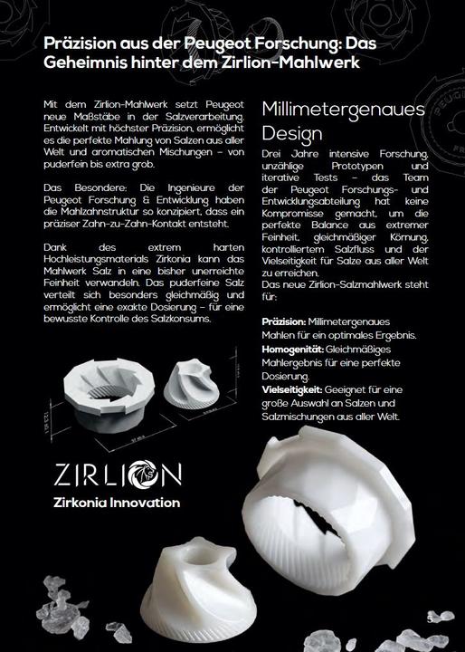 Produktbild Peugeot PARIS U'SELECT Zirlion Salzmühle Schokolade 15 cm (Salz)