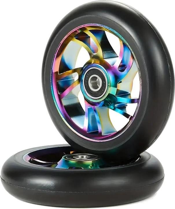 Image du produit Graw Jump Ramps 2 pièces Performance Scooter Roues 100mm, Metallic Colorful