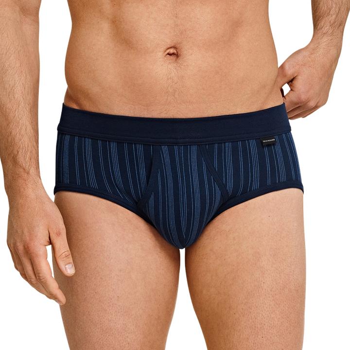 Image du produit Schiesser Lot de 4 slips de sport Original Classics à fines côtes avec intervention (M, paquet de 4)