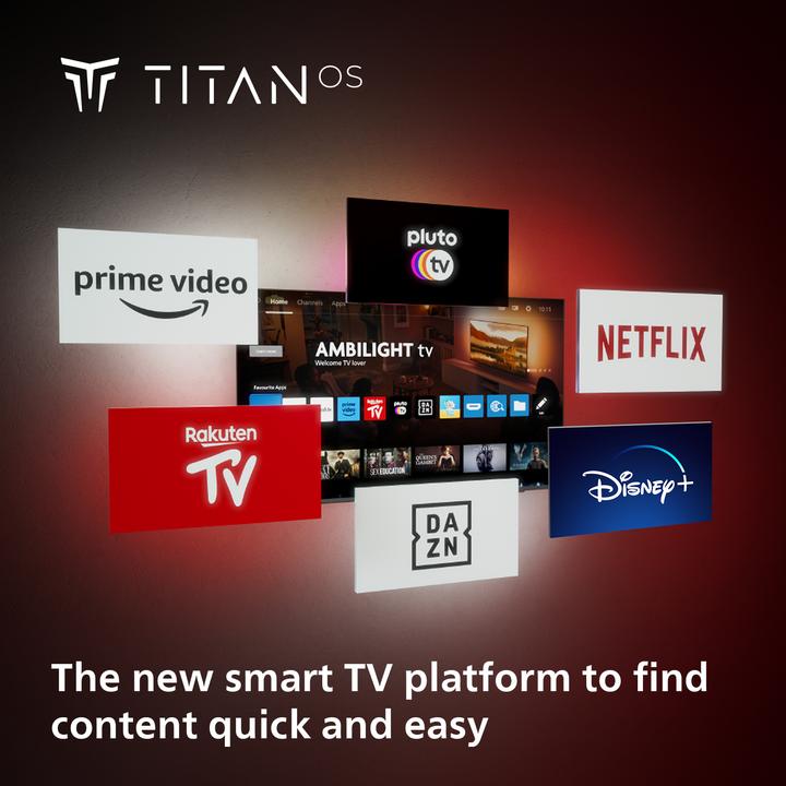 Productafbeelding Philips The One (55") 4K Ultra HD Smart TV Wi-Fi Antraciet, Grijs (55", LED, 4K, 2023)