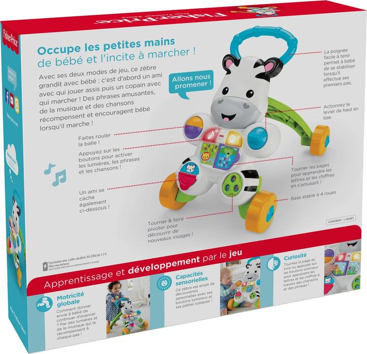 Produktbild Fisher-Price Lern mit mir - Zebra Lauflernwagen