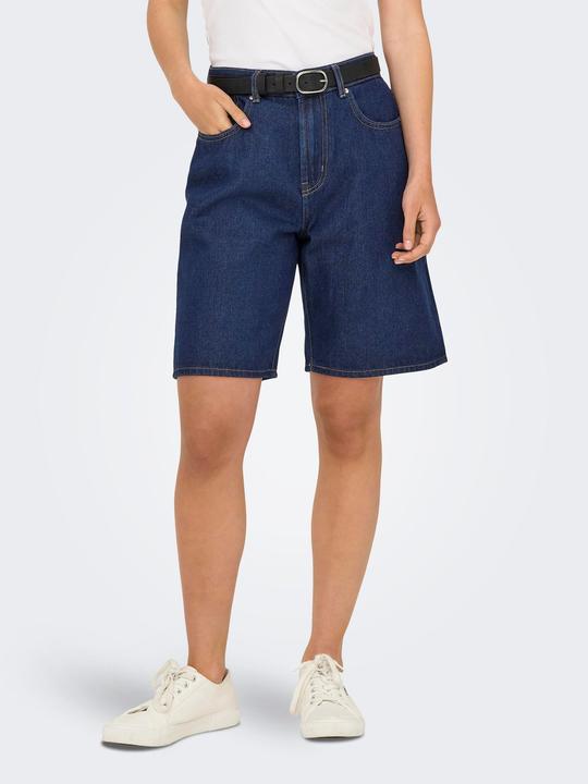 Produktbild Only ONLHOPE Hohe Taille Weiter Beinschnitt Jeans-Shorts Jeans-Shorts (XS)