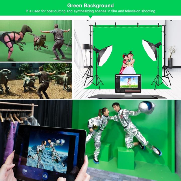 Produktbild Puluz Green Screen Studio Hintergrund Kit (300 cm, 200 cm)