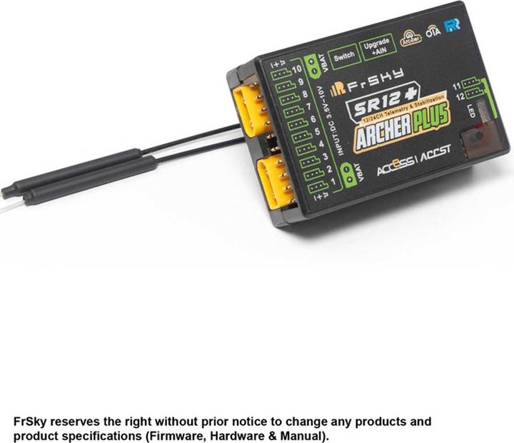 Image du produit FrSky Empfänger Archer Plus SR12+ 2,4Ghz