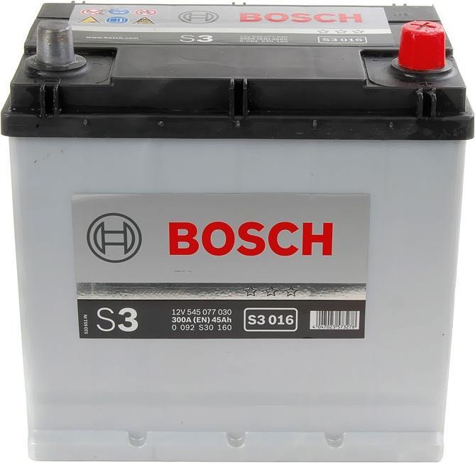 Actual product image Bosch Automotive S3 016 (12 V, 45 Ah, 300 A)