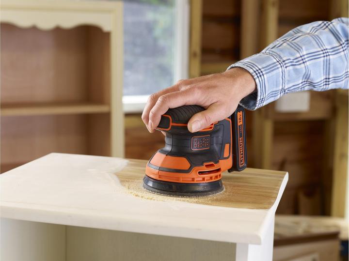 Actual product image Black & Decker Bdcros18nxj (Eccentric grinder, 18 W)