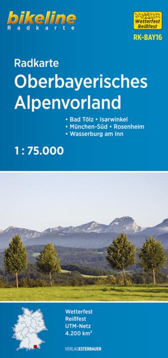Produktbild Oberbayerisches Alpenvorland Cycle Map