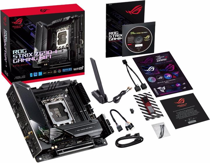 Produktbild ASUS ROG STRIX Z690-I GAMING WIFI (LGA 1700, Intel Z690 (DDR5), Mini-ITX)