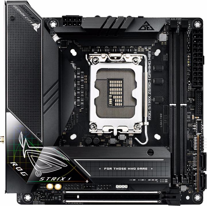Produktbild ASUS ROG STRIX Z690-I GAMING WIFI (LGA 1700, Intel Z690 (DDR5), Mini-ITX)