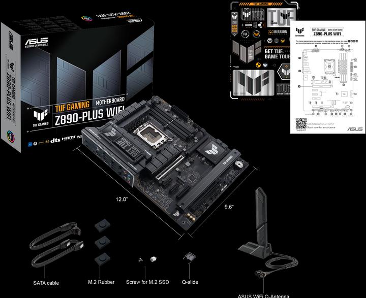 Produktbild ASUS TUF GAMING Z890-PLUS WIFI (LGA 1851, Intel Z890, ATX)