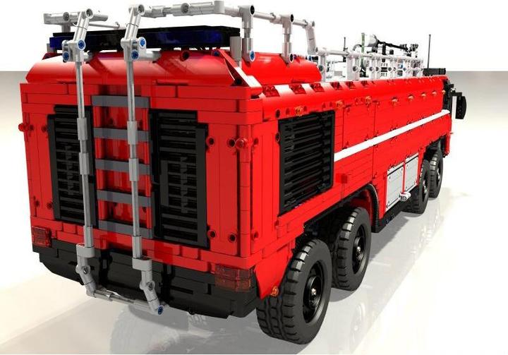 Actual product image Mould King Airport rescue vehicle