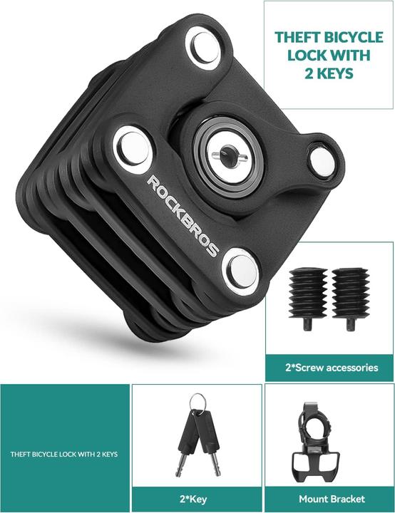Immagine prodotto Rockbros Fahrradschloss faltbar (70 cm)