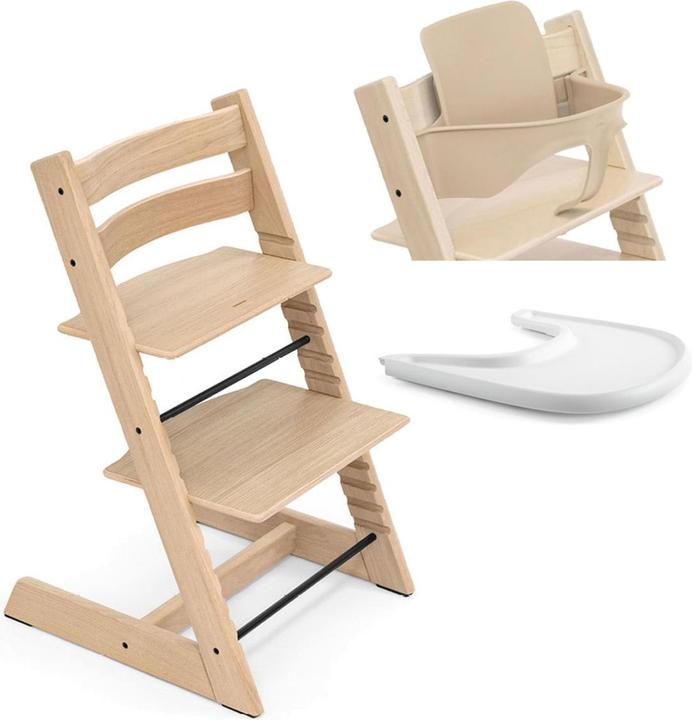 Produktbild Stokke Tripp Trapp Oak Hochstuhl inkl. Baby Set und Tray (Hochstuhl)