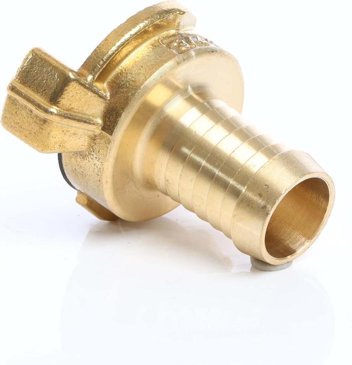 Immagine prodotto Wiltec Bocchetta in ottone DN20 (3/4") raccordo per tubo flessibile attacco rapido (Fascetta stringitubo, 20 mm)