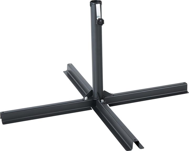 Produktbild Beliani Sonnenschirmständer schwarz Kreuzfuss 100 x 100 cm VICCHIO