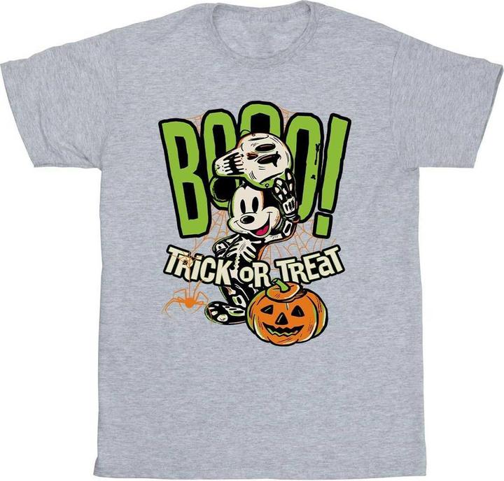 Actual product image Disney Mens Boo Trick Or Treat Mickey Mouse T-Shirt (XL)