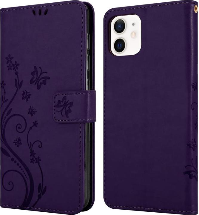 Actual product image Cadorabo Flower Book cover (Apple iPhone 12 mini)