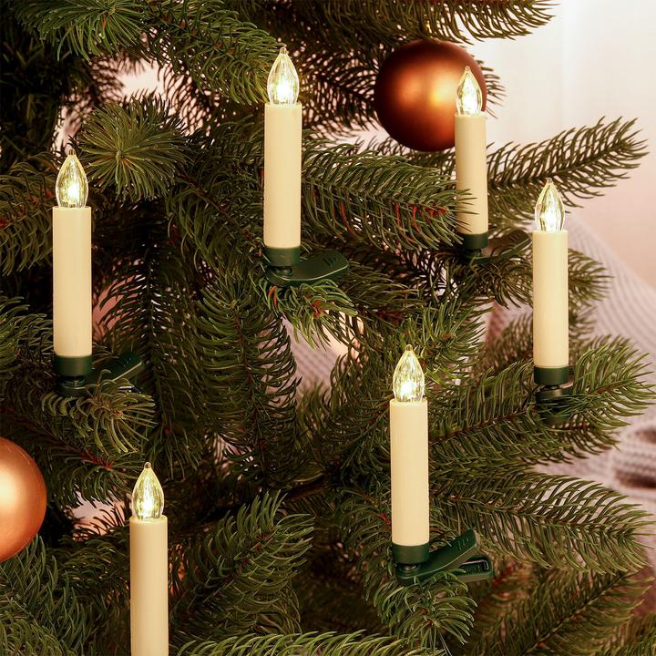 Actual product image Holy Wireless LED Christmas tree candles with remote control, set of 20, white (20 x)