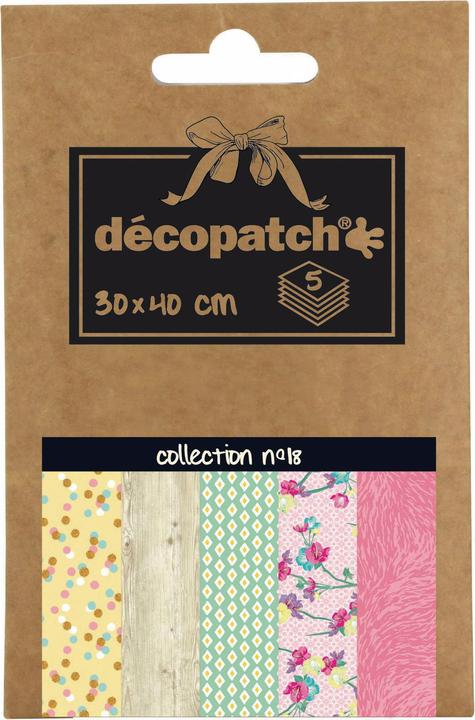 Produktbild Décopatch Decopatch-Papier Nr. 18, 5 Blatt (20 g/m², 5 x)