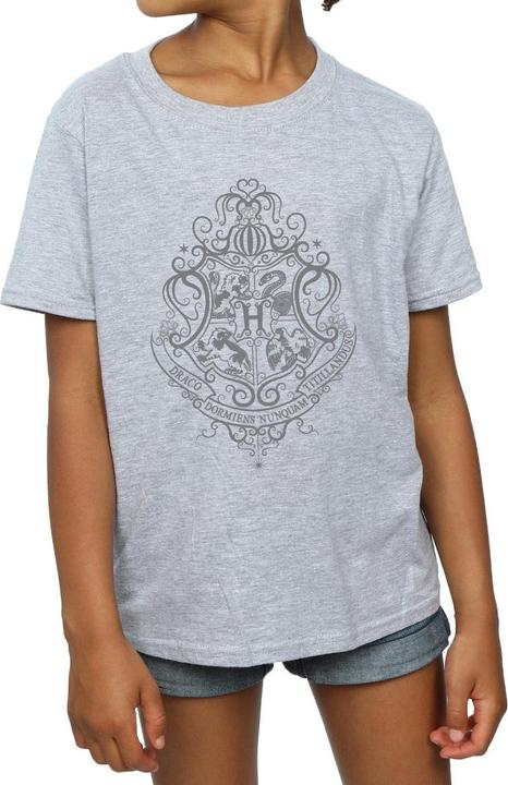 Immagine prodotto Hogwarts Draco Dormiens Crest Maglietta Ragazze (128)