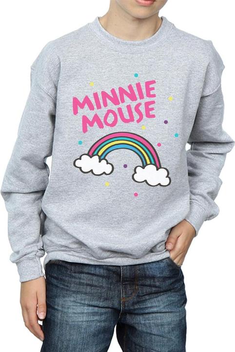 Actual product image Disney Boys Minnie Mouse Rainbow Dots Sweatshirt (152, 158)