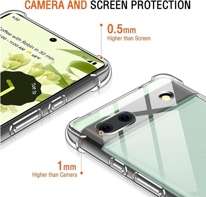 Actual product image Screenguard Crystal Clear Case Bumper (Google Pixel 6a)
