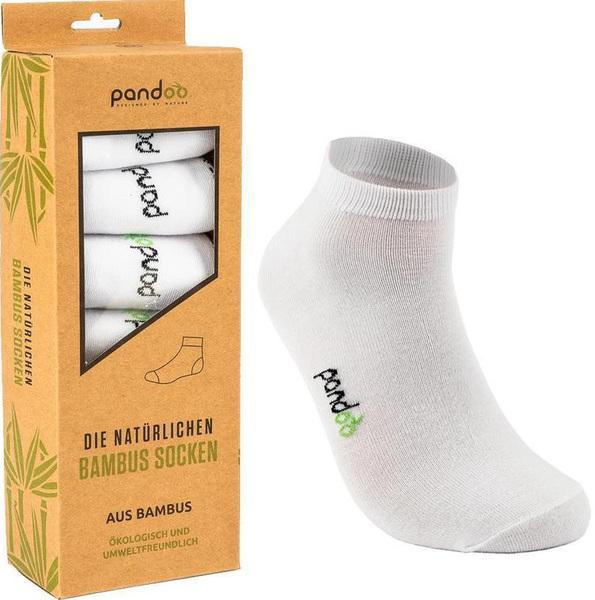 Produktbild Pandoo Bambus-Sneakersocken, 6 Stück, 43-46, weiss (6er Pack, 43 - 46)