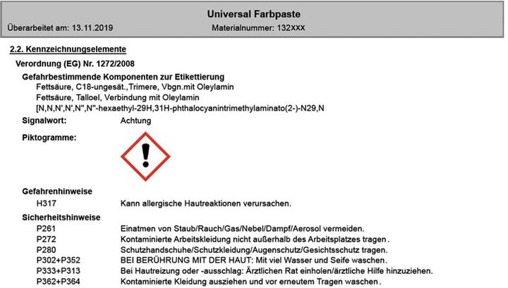 Actual product image R&G universal colour paste traffic red (ral 3020) bottle/ 50 g