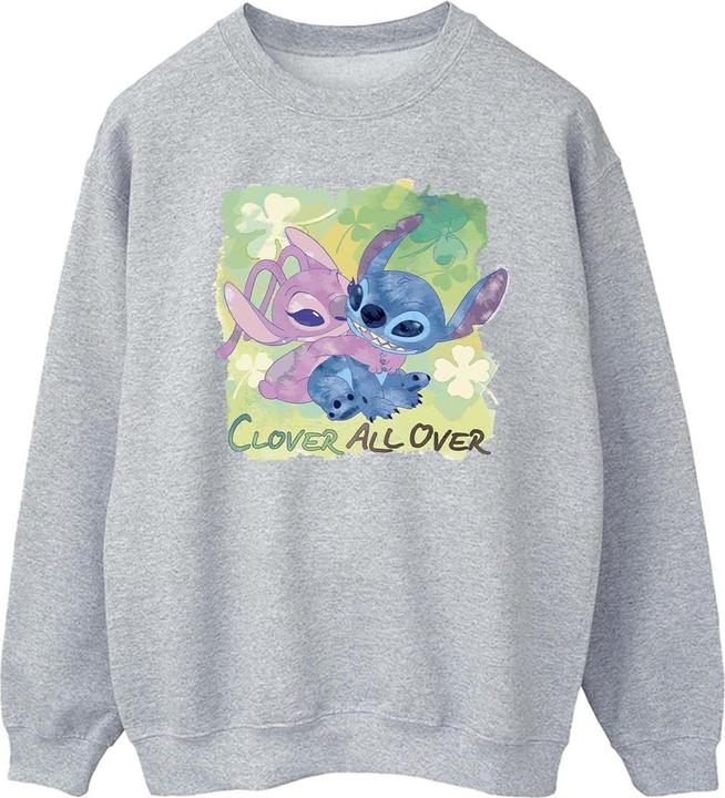 Disney Lilo And Stitch St Patrick's Day Clover Sweatshirt (M)