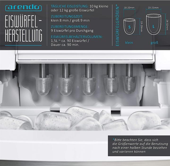 Produktbild Arendo Eiswürfelmaschine