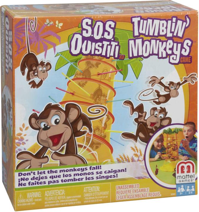 Actual product image Mattel Games S.O.S. Monkey Alarm (German)