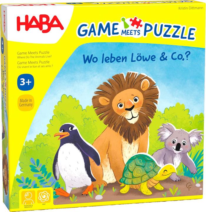 Immagine prodotto Haba Il gioco incontra il rompicapo: dove vivono leoni & co. (Tedesco)