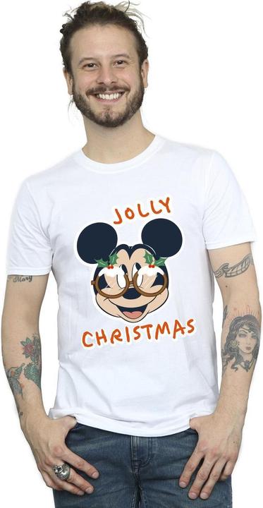 Produktbild Disney Mickey Mouse Jolly Christmas Glasses TShirt (S)