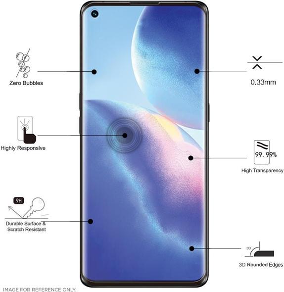 Immagine prodotto Eiger 3D Glass Case amichevole (1 Pezzo/i, Oppo Find X3 Neo)