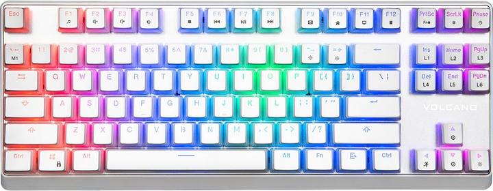 Modecom VOLCANO LANPARTY RGB Pudding mechanická herní klávesnice (OUTEMU Brown), LED podsvícení, US (US, Kabelgebunden)