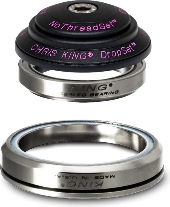 Image du produit Chris King DropSet 3 Tapered Steuersatz, Edelstahl-Lager, 1 1/8"-1.5", GripLock, IS41/28.6 | IS52/40