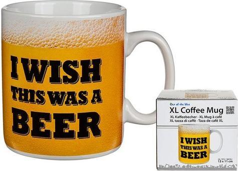 Produktbild Magni Kaffeetasse XL I Wish this was a beer 13x11cm (850 ml, 1 x)