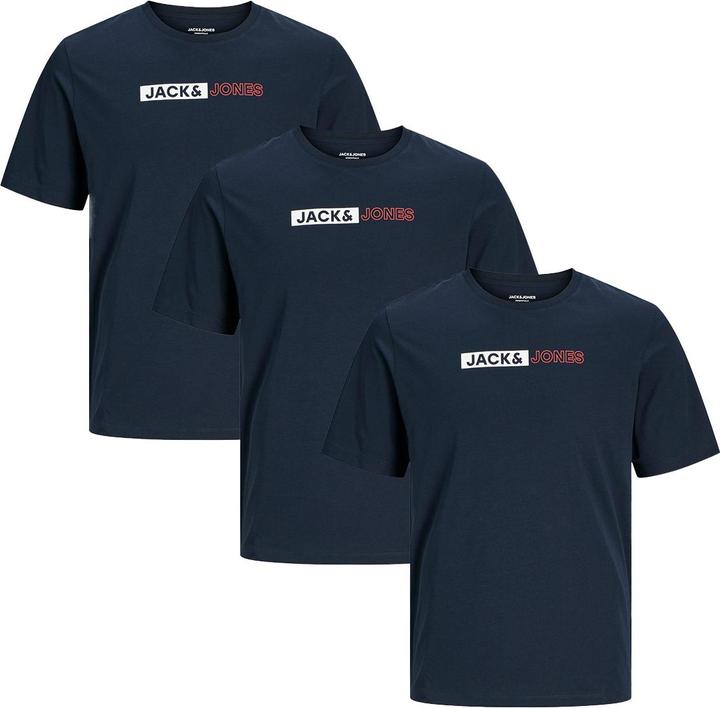 Produktbild Jack & Jones 3er Pack Corp T-Shirt (XL)
