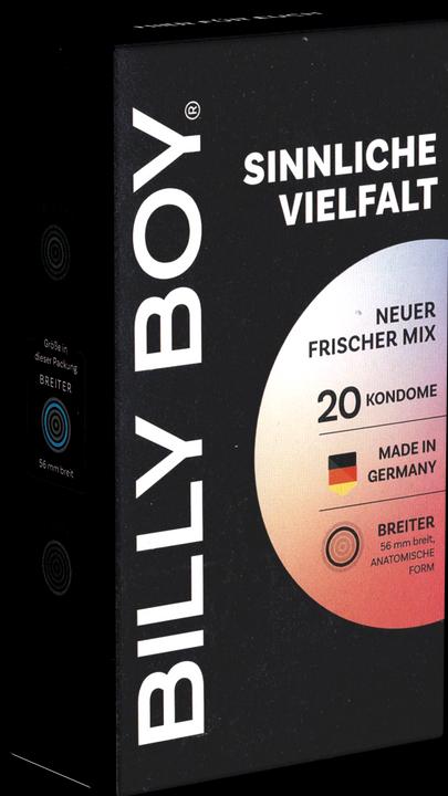 Immagine prodotto Mapa Billy Boy "Sensual Variety" 20 preservativi misti in un assortimento di preservativi sensuali (20 pz.)