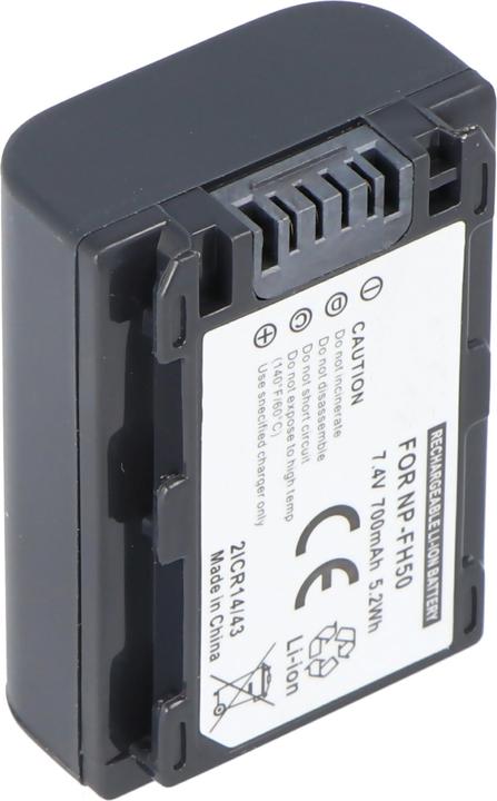 Actual product image AccuCell Sony NP-FH50 battery, H-series (Rechargeable battery)