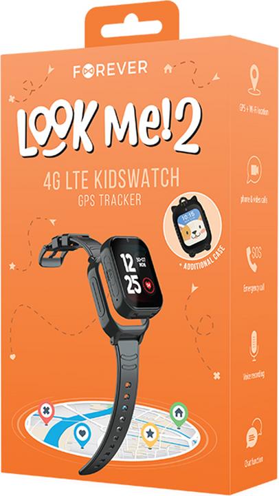 Image du produit Forever Smartwatch GPS WiFi 4G Kids KW-510 black (4G)