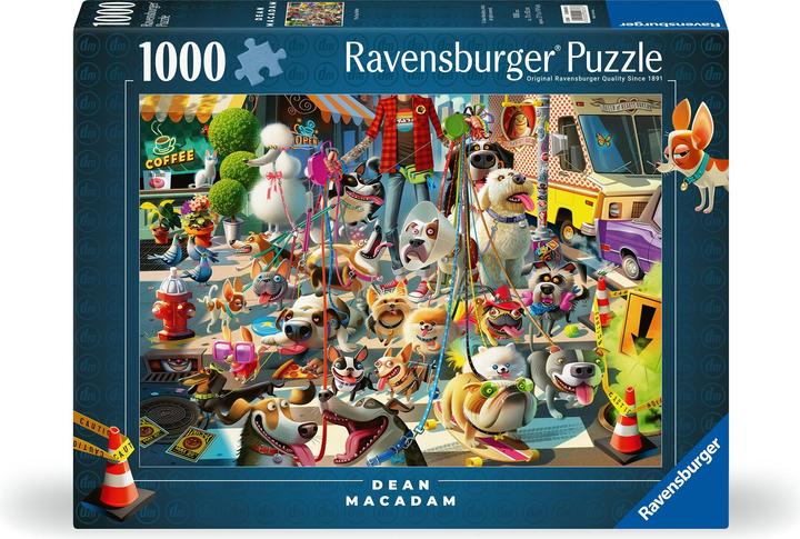 Actual product image Ravensburger Jigsaw Puzzle The Dog Walker, 1000pc - 1000 Pieces Puzzle (1000 pieces)
