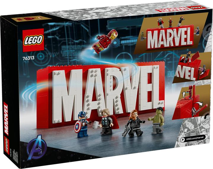 Produktbild LEGO Logo & Minifiguren (76313, LEGO Marvel)