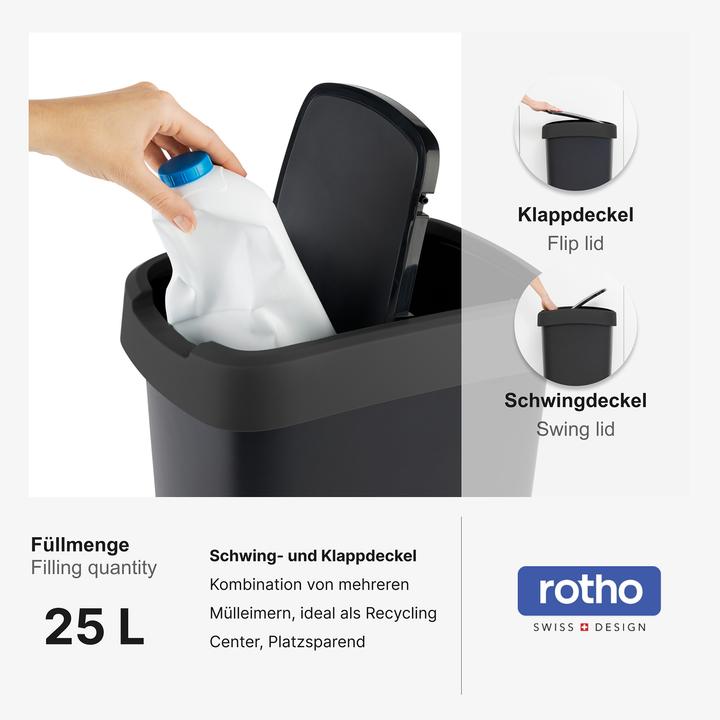 Image du produit Rotho 2er-Set Swingeimer 25 l SALSA (25 l)