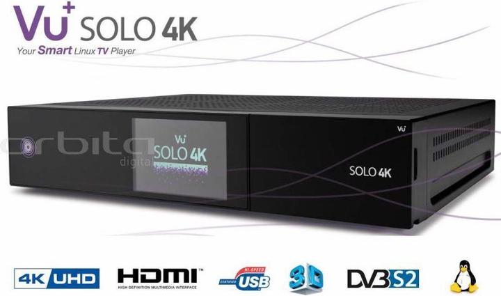 Image du produit Vu+ Solo 4k, 2x Dvb-S2 Fbc & 1x Dvb-C/T2 Dual (2x DVB-S2 (Twin), DVB-C/T2 Dual)