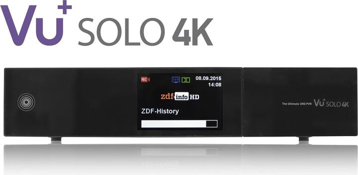 Image du produit Vu+ Solo 4k, 2x Dvb-S2 Fbc & 1x Dvb-C/T2 Dual (2x DVB-S2 (Twin), DVB-C/T2 Dual)