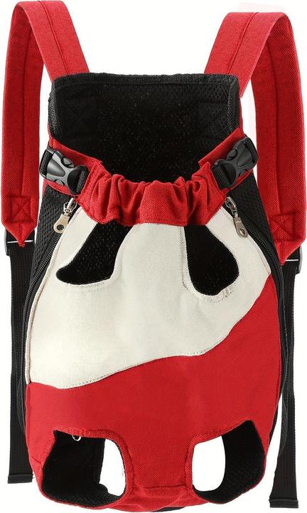 Actual product image Alopini Adjustable pet backpack for dogs and cats, comfortable fit, polyester material with (Dog, Cat, Breathable)