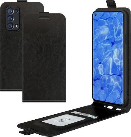Produktbild Cover-Discount OPPO Reno6 Pro - Klassisches Flip Case vertikal schwarz (Oppo Reno 6 Pro 5G)
